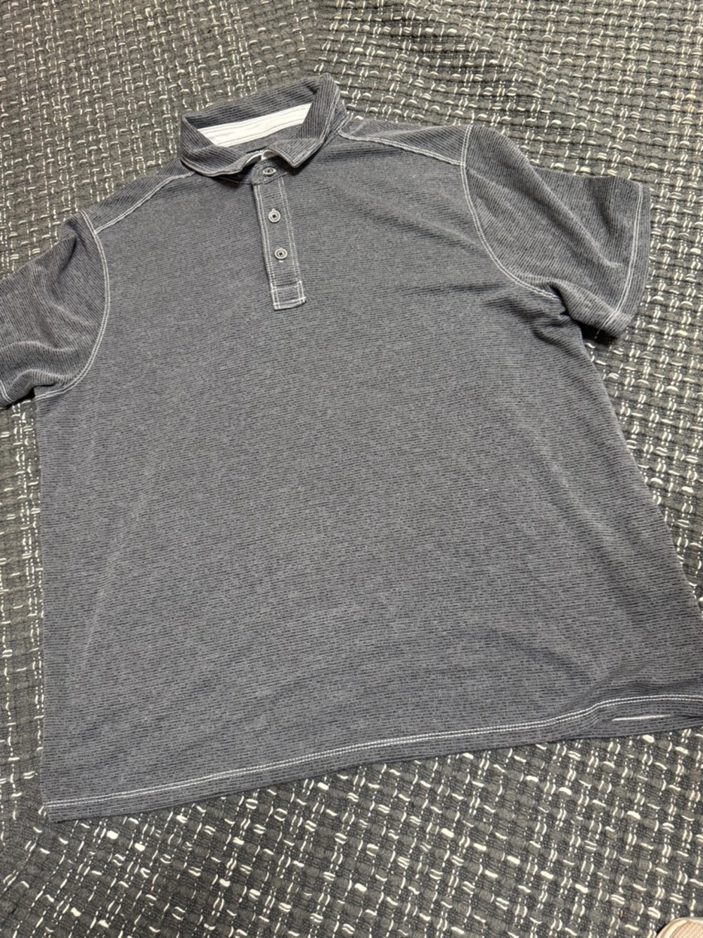 Men's Heather Gray Short-Sleeve Polo Shirt